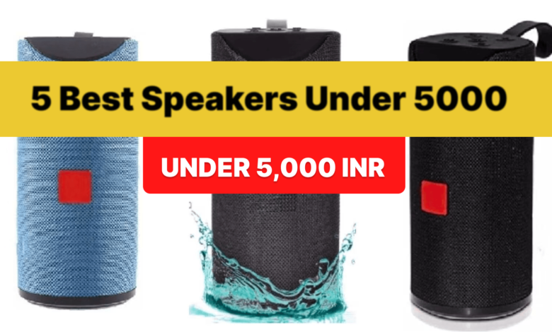 5 best bluetooth speakers under 5000