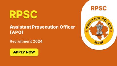 RPSC APO RECRUITMENT 2024